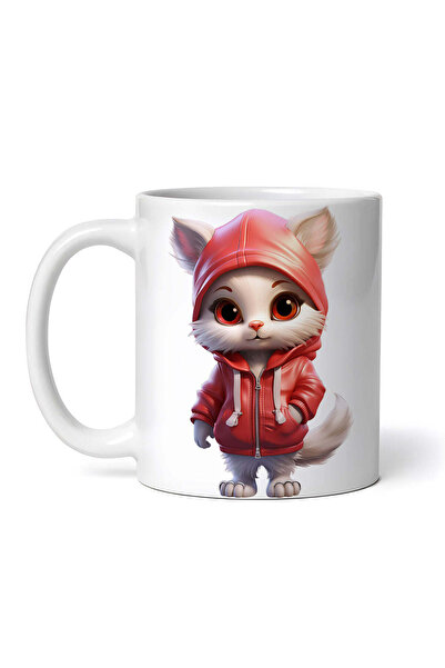 OEM Cană albă personalizată, Pisica Nala, INOVATIX®. 330ml