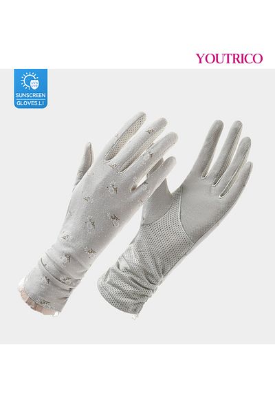 Youtrico Sun Protection Gloves Summer Cycling Fingerless Gloves for Driving