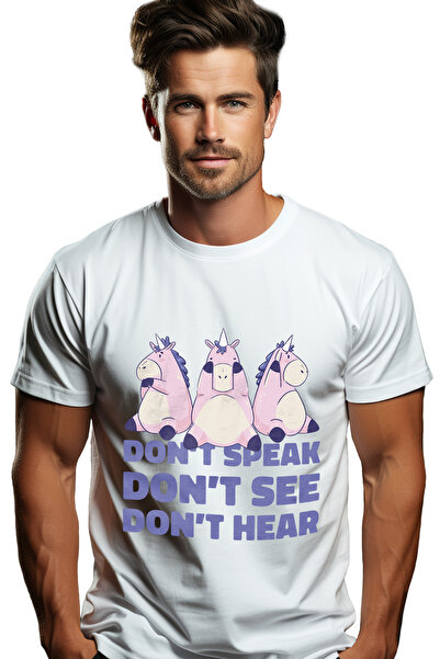 StoryGift Romania Men's T-shirt With Message Don't Speak Don't See Don't Hear...