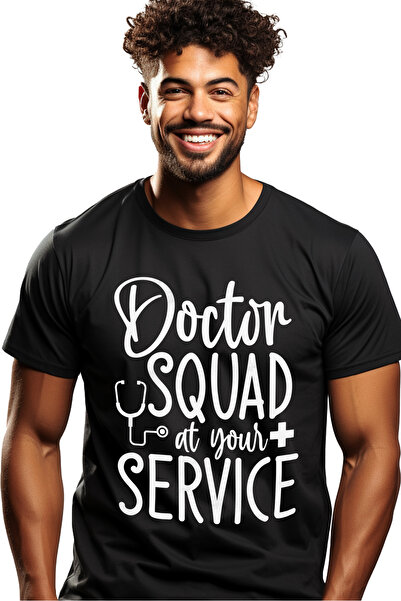 StoryGift Romania Tricou Barbati cu textul "Doctor squad at your service" - e...