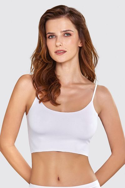 Fanilam Berrak Women's Laser Cut Non-Marking Crop Adjustable Strap