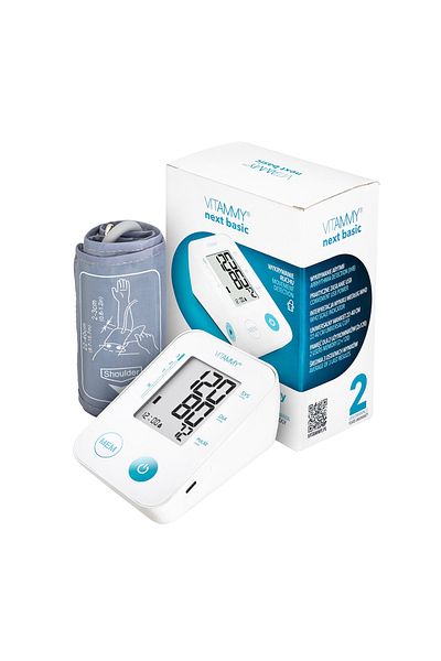 Vitammy Electronic upper arm blood pressure monitor VITAMMY Next Basic, USB plug