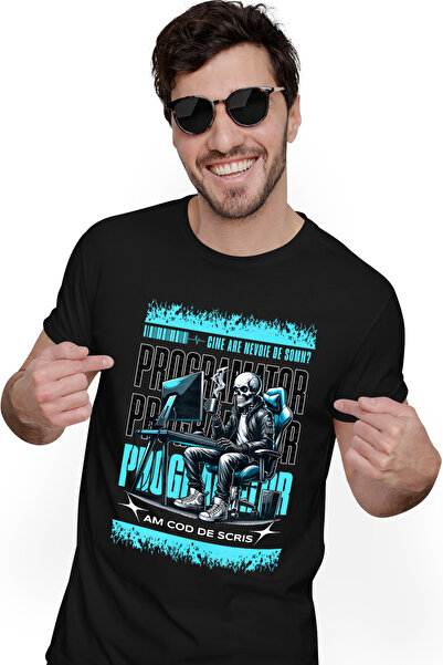 StoryGift Romania Tricou Barbati Schelete Cu Cana De Cafea La Birou Cine Are ...