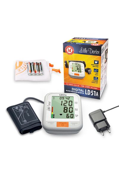 Little Doctor Little Doctor LD 51a electronic upper arm blood pressure monitor, XXL display, arrhythmia detector