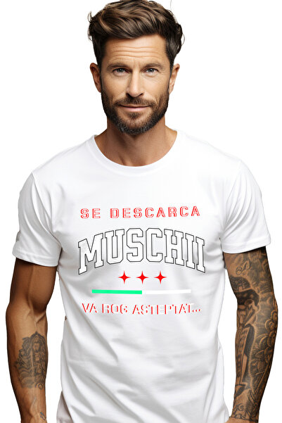 StoryGift Romania Tricou Barbati Se Descarca Muschii Va Rugam Aseptati Fitnes...