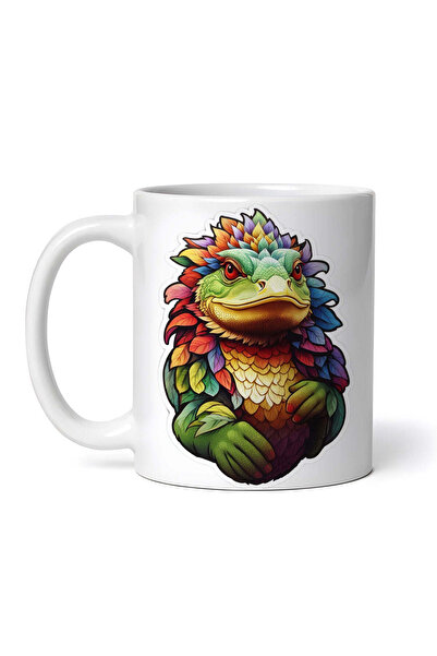 OEM Εξατομικευμένη λευκή κούπα, μυθολογικός χαρακτήρας Kappa, INOVATIX®. 330ml