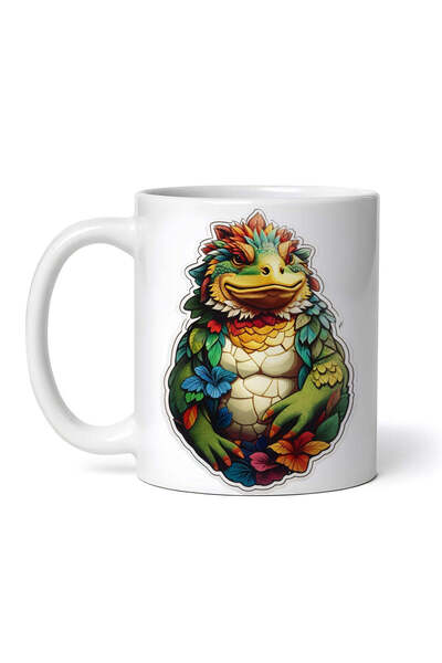 OEM Εξατομικευμένη λευκή κούπα, μυθολογικός χαρακτήρας Kappa, INOVATIX®. 330ml