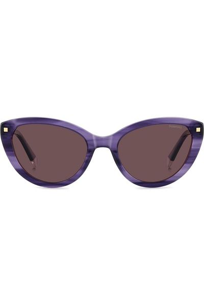 Polaroid Polarized Sunglasses Women Polaroid PLD 4175/S/X HKZ/KL, Plastic, Purple, 54 mm