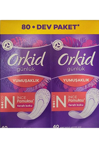 Orkid Yaprak Pamuksu Günlük Ped Deo Fresh 80'li Ped