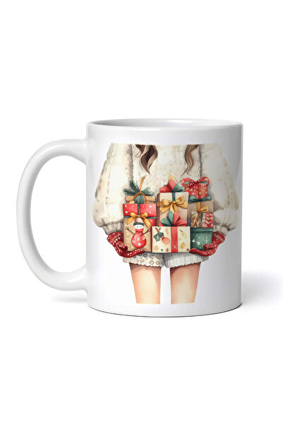 OEM Cană albă personalizată, Picioare de femeie sexy cu cadouri de Crăciun Iv...