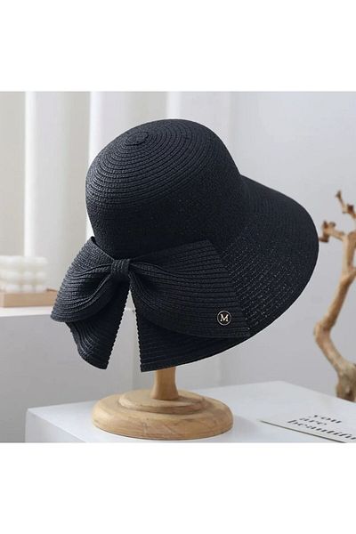 LAGRANZE Lux Straw Hat with Bow