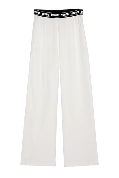 Quzu Belt Detailed Trousers Ecru