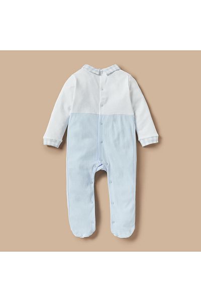 giggles Applique Detail Closed Feet Sleepsuit with Long Sleeves
