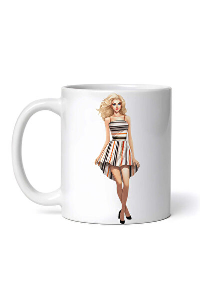 OEM Εξατομικευμένη λευκή κούπα, Amelia Women's Clothing, INOVATIX®. 330ml