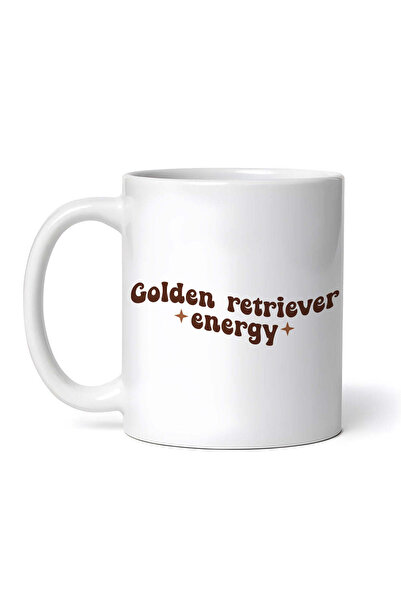 OEM Cană albă personalizată, energie Golden Retriever, INNOVATIX®. 330 ml