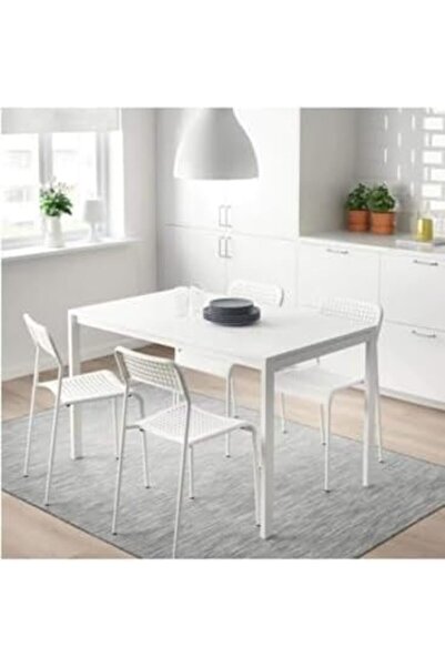 ALMUFARREJ Multi-purpose Chair Set of 4 - White 77×45×39cm Without Table