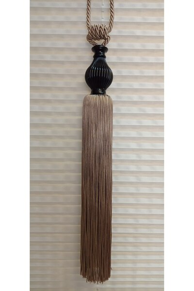 serART Black Line Set of 3 Fund Curtain Krr Double-Breasted Curtain Ceiling Binding Bracol Curtain Tie