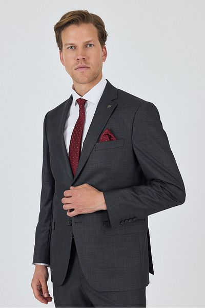 İmza Plain Filafil Mono Collar Full Lining 6 Drop Comfort Fit Suit 1001250170