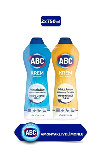 ABC Sıvı Krem Limon 750 ml Amonyak 750 ml