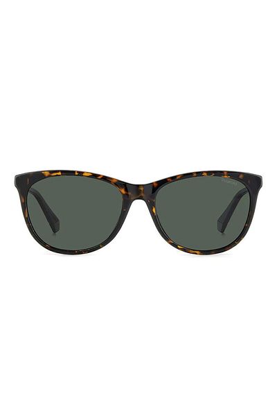 Polaroid Ochelari de soare polarizați pentru femei Pld 4161/s 086/uc, plastic, havana, 55 mm