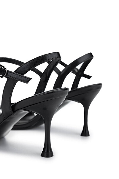 Tamer Tanca Women's Vegan Black Heeled Shoes