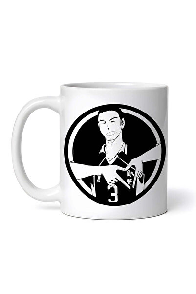 OEM Εξατομικευμένη λευκή κούπα, haikyu Love, INOVATIX®. 330 ml