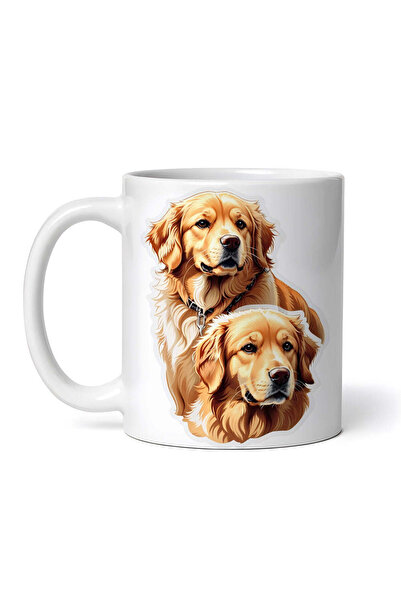 OEM Cană albă personalizată, Golden Retriever, INOVATIX®. 330 ml