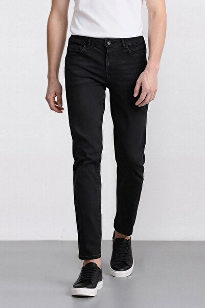 DeFacto Sergio Regular Fit Normal Kalıp Normal Bel Boru Paça Siyah Jean Pantolon W6868az25sp