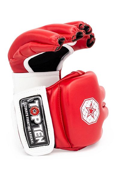 Top Ten Mma Gloves "striking C-type", , Red, M