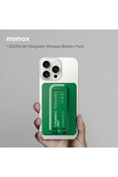 Momax Power X Pro Magnetic Wireless 10000mah Green