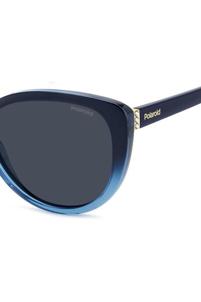 Polaroid Ochelari de soare polarizați pentru femei Polaroid PLD 4176/S/X PJP/C3, Plastic, Albastru, 56 mm
