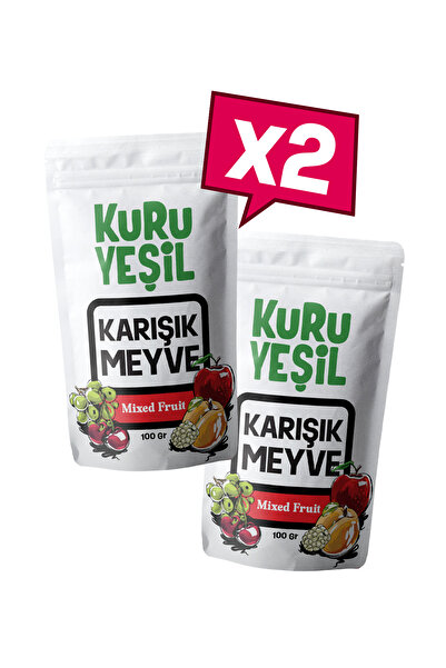 Kuru Yeşil Karışık Meyve Kurusu - Karışık Kuru Meyve - Kurutulmuş Meyve - Gra...