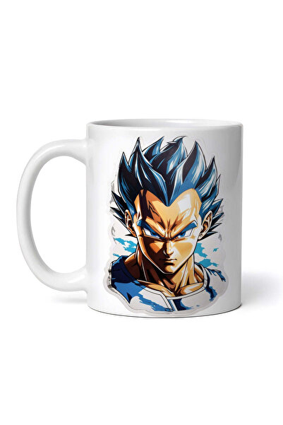 OEM Cană albă personalizată, Personajul Vegeta Dragon Ball încruntat, INOVATI...