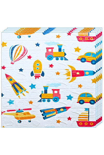 Teno Set of 70x 3D Brick Wallpaper Teno®, Rocket Pattern, coverage area 36. s...