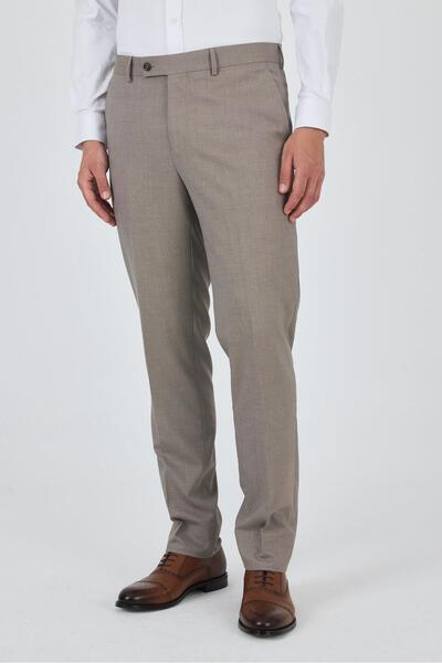 İmza Pantaloni clasici cu buzunare laterale flexibile Camel 1003250151
