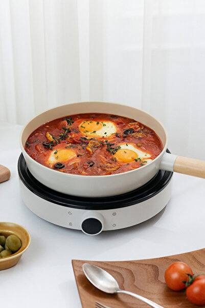 Prima Nova Fika Aluminum Casting Pan 28cm, Beige