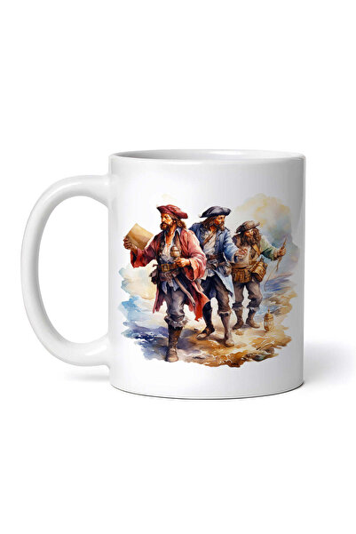 OEM Εξατομικευμένη λευκή κούπα, Πειρατές που ψάχνουν για θησαυρό, INOVATIX®. ...