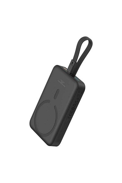Baseus External Battery, Baseus, Magnetic, Fast Charging, USB-C, 10000mAh, 20W, Magnetic Mini, Black