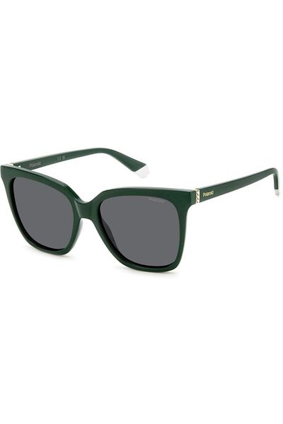 Polaroid Ochelari de soare polarizați pentru femei Polaroid PLD 4155/S/X 1ED/M9, Plastic, Negru, 55 mm
