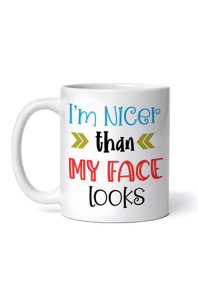 OEM Εξατομικευμένη λευκή κούπα, Είμαι πιο όμορφη από όσο φαίνεται το πρόσωπό ...