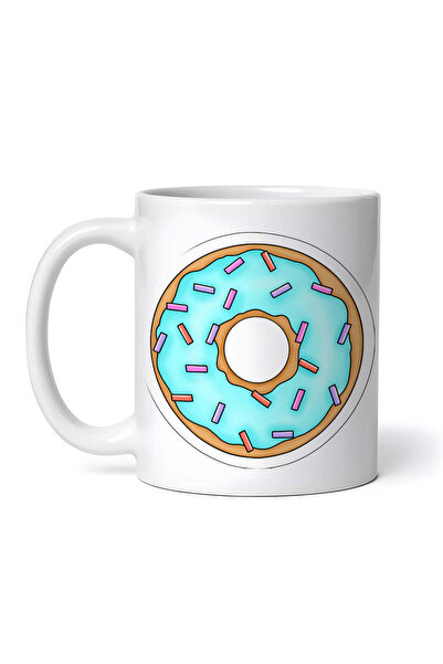 OEM Cană albă personalizată, Donut Donut, aromă de coacăze, INOVATIX®. 330ml