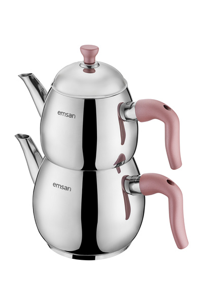 Emsan Duru Mini Çaydanlık Takımı Pembe 0.75-1.5 Lt