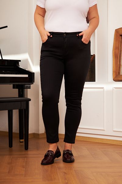 RMG Plus Size Black Trousers
