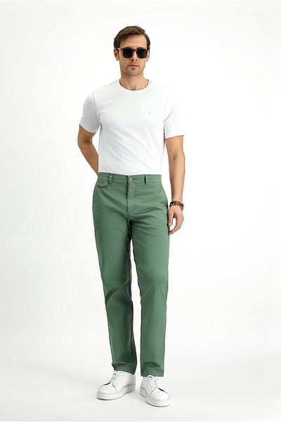 Kiğılı Regular Fit Lycra Canvas / Chino Pants