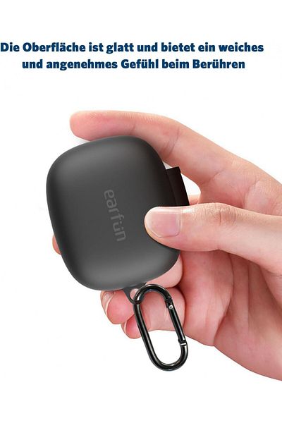 EARFUN Protective Case For Air Pro 3 , Silicone, Black