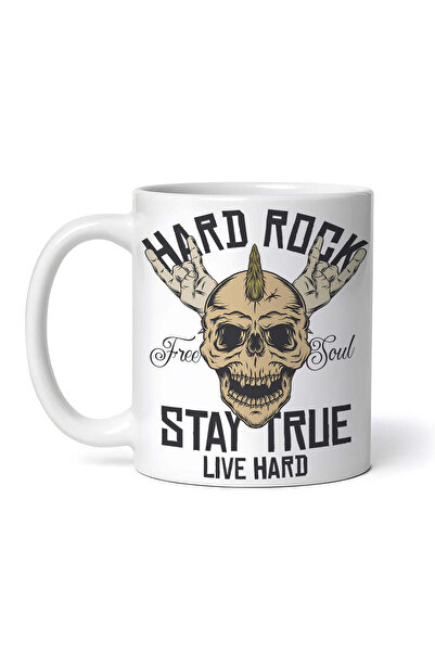 OEM Cană albă personalizată, Hard Rock Free Soul Stay True Live Hard, INOVATI...