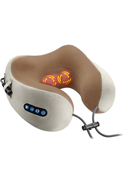 Velixo Pernă de masaj pentru gât, spumă cu memorie, încălzire, USB, pentru ca...