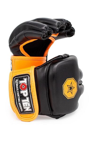 Top Ten Mma Gloves "striking C-type", , Black, Xl