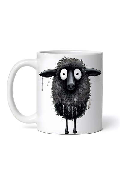 OEM Εξατομικευμένη λευκή κούπα, Halloween Black Sheep, INOVATIX®. 330ml