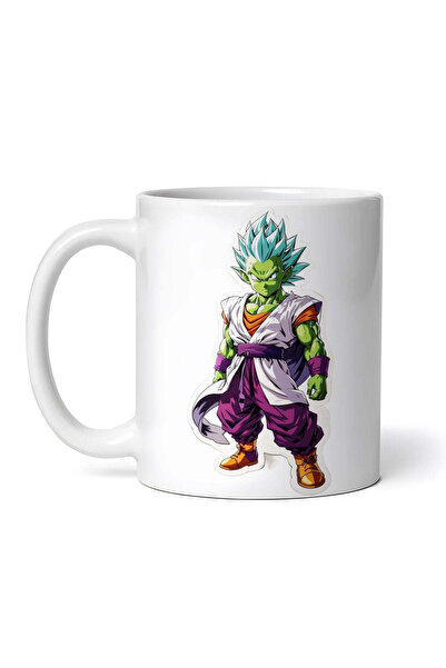 OEM Cană albă personalizată, Piccolo Dragon Ball cu costum, INOVATIX®. 330ml